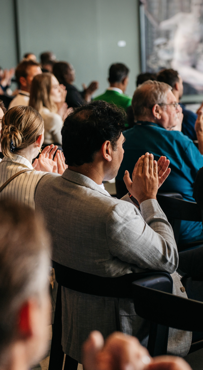 Applause from conference attendees