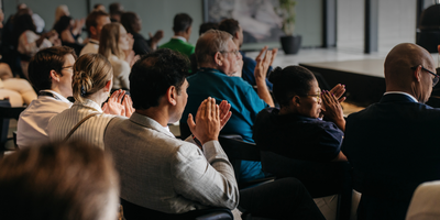 Applause from conference attendees